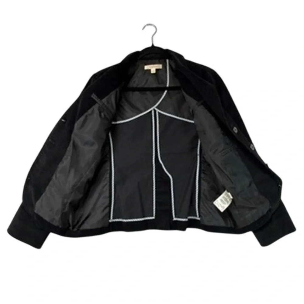 Brooks Brothers Women's Corduroy Blazer Jacket Size 6 Gray Stretch Classic‎